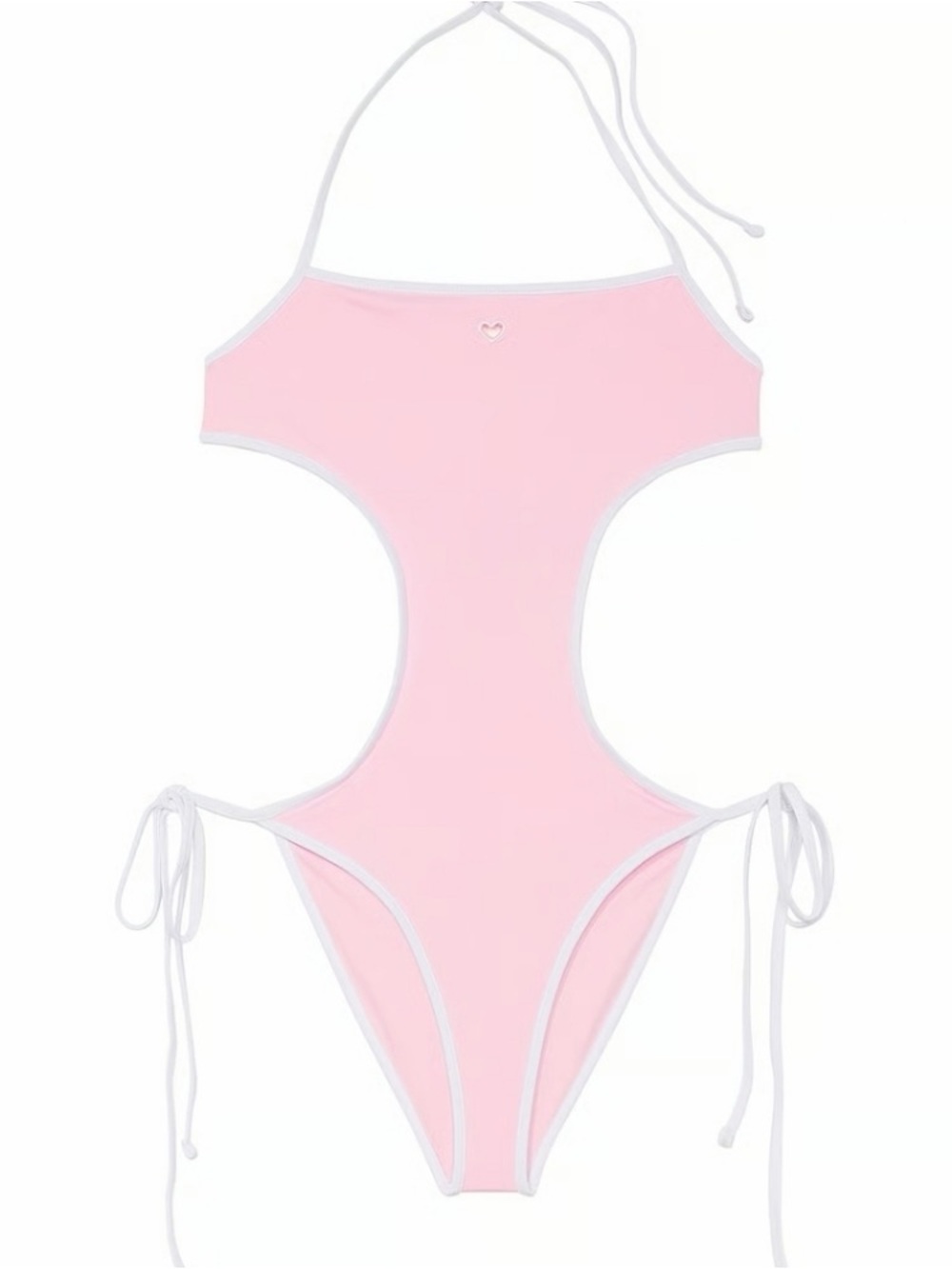 New! Frankie’s Bikinis xVS Amalia Heart Cut Out One Piece Swimsuit 34657